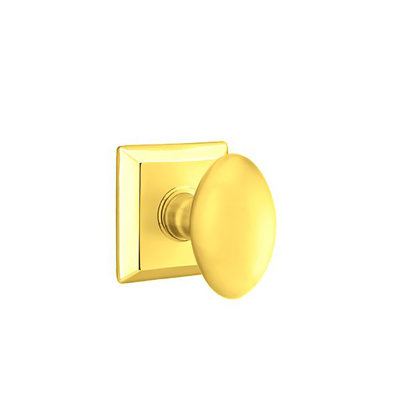 Emtek Passage Knobset w/ Quincy Rosette and Egg Knob