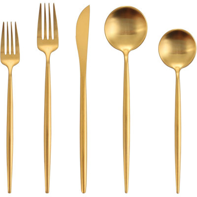 20-Piece Stainless Steel Flatware Set For 4, Cutlery Set, Dishwasher Safe Kitchen Utensils