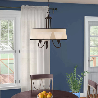 Eich 3 - Light Dimmable LED Drum Chandelier