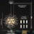 8-Light Chrome Dandelion Firework Chandelier with Plug-In Cord & Switch, Dimmable, Ideal for Living Room, Dining & Entryway-1134471663