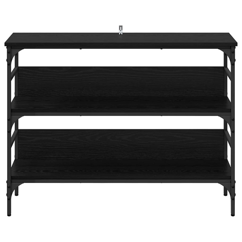 Console Table 100 X 32 X 75 Cm Engineered Wood, Black Oak