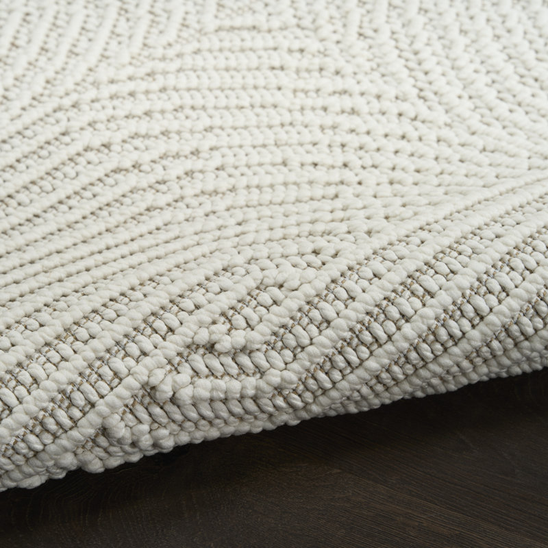 Tapis d'intérieur moderne ivoire Coedy, Tapis de couloir 2 pi 3 po x 7 pi 6 po