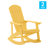 Baltazar Polyresin Wood Indoor/Outdoor Adirondack Rocking Chair-87316161