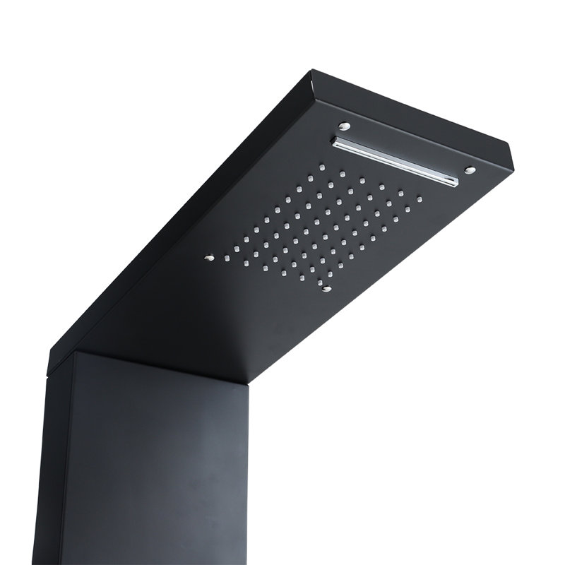 Restivo Shower Tower Panel, Black