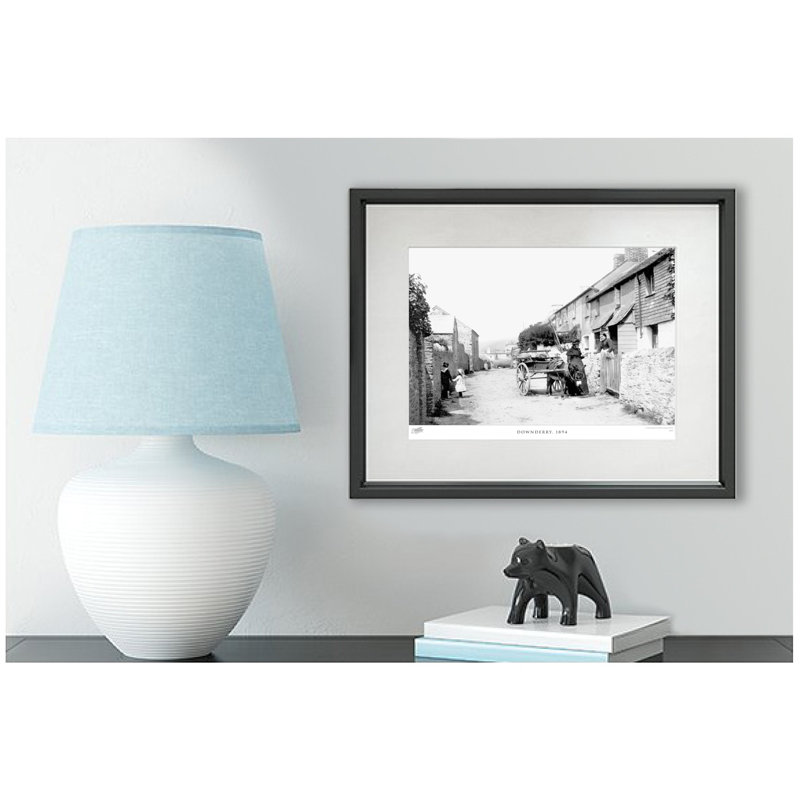 Downderry, 1894 - Single Picture Frame Print, 45cm H x 60cm W x 2.3cm D