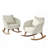 Contemporary Minimalist Wicker Rocking Chair-396700957