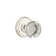 Privacy Providence Crystal Clear Knob with Regular Rose
