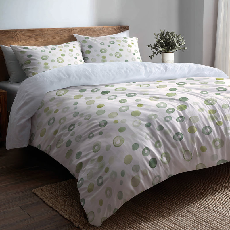 Ensemble de housse de couette moderne 3 pièces, Housse de couette simple et deux taies décorative