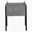 Table d'appoint, côté, bout, table de chevet, lampe, stratifié gris, métal noir, contemporain, moderne-719019198