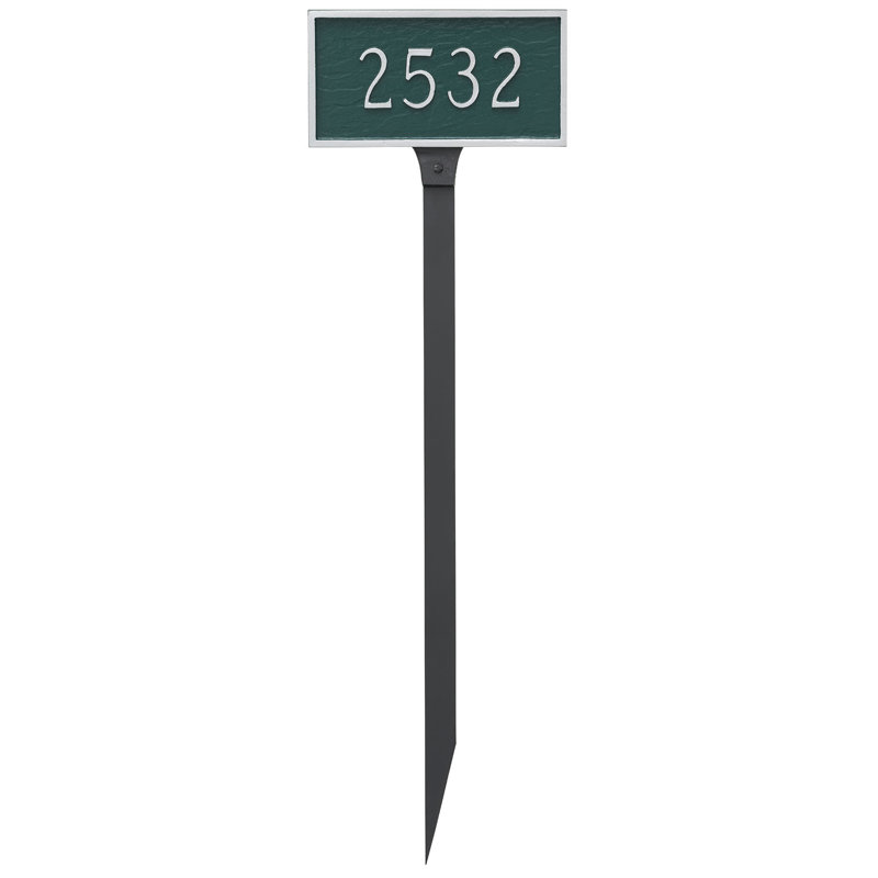 Petite plaque d'adresse sur 1 ligne, Chocolat / or, Oui