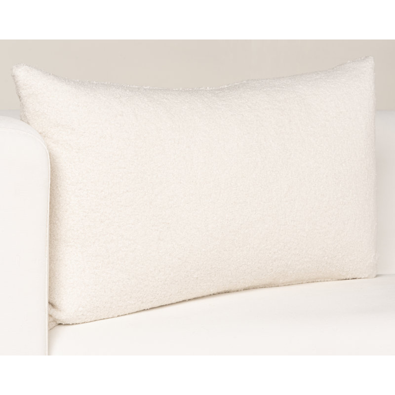 Brunton Striped Reversible Throw Pillow, Cream, Feather, Rectangle 12"H x 21"W