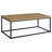 Versatile Industrial Coffee Table Set with Mango Wood Tops