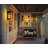 Black Outdoor Wall Sconce with Seeded Glass, E26 Socket