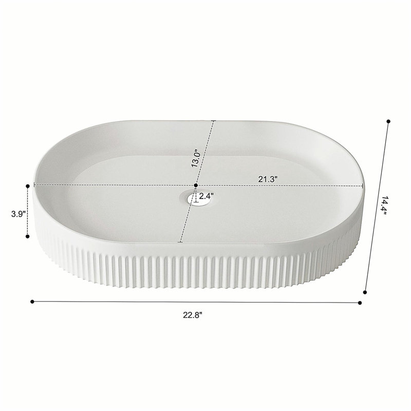 Meuble-lavabo de salle de bain 22,8 po