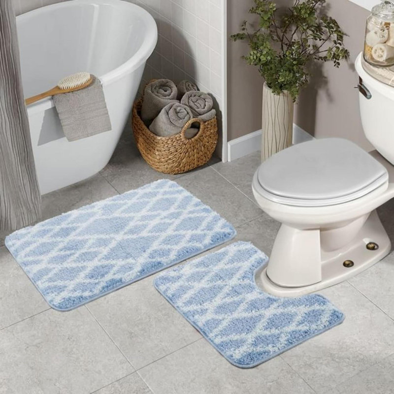 Bath Mat, Blue