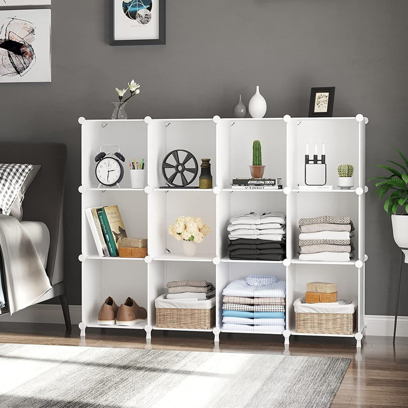 Rangement organisateur de rangement 12 cubes