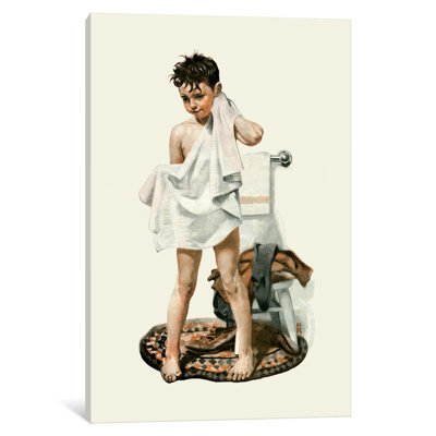 « c-l-e-a-n » par norman rockwell, reproduction d’art sur toile tendue