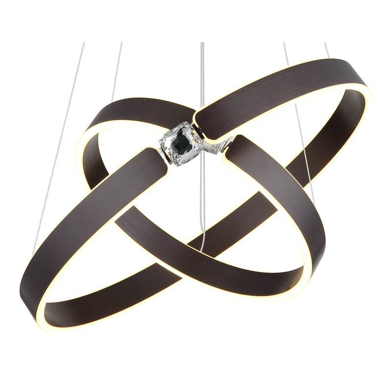 Delcenia 1 - Light Bronze LED Geometric Pendant