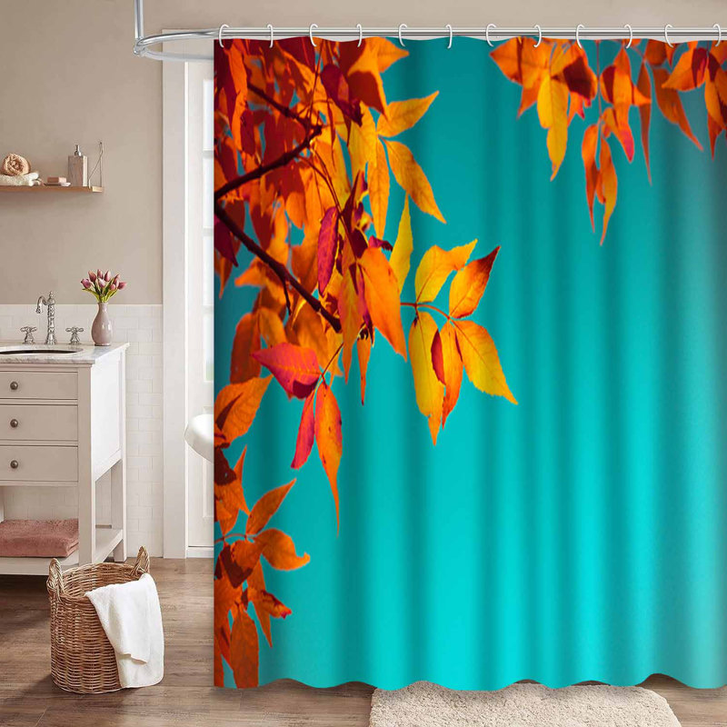 Rideau de douche avec 12 crochets, L 72 po x l 84 po