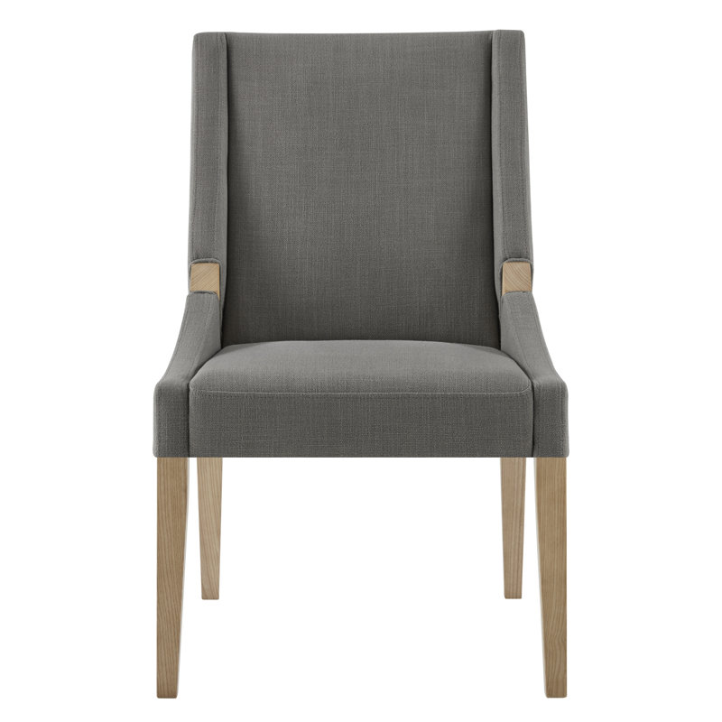 Chaise rembourrée Arnell Annie, Brun, Lin performance Effie Flint