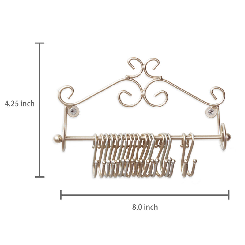 Esther Scrollwork Wall Mounted Jewellery Holder