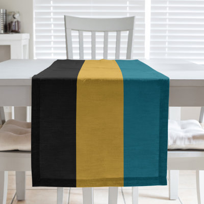 Cleveland Throwback Football Stripes Table Runner