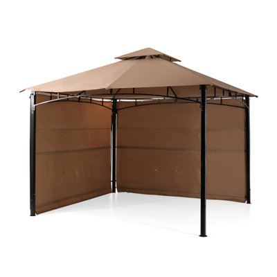 Backyard Expressions 10' X 10' Gazebo W/ Two Extending Side Panels