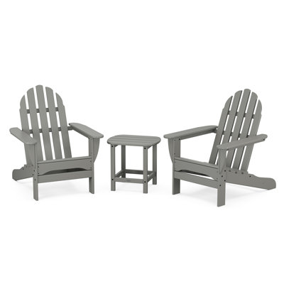Ensemble 3 pièces Adirondack classique avec table d'appoint 18 "South Beach
