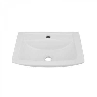 The Renovators Supply Inc. 12.5'' White Porcelain Rectangular Bathroom Sink