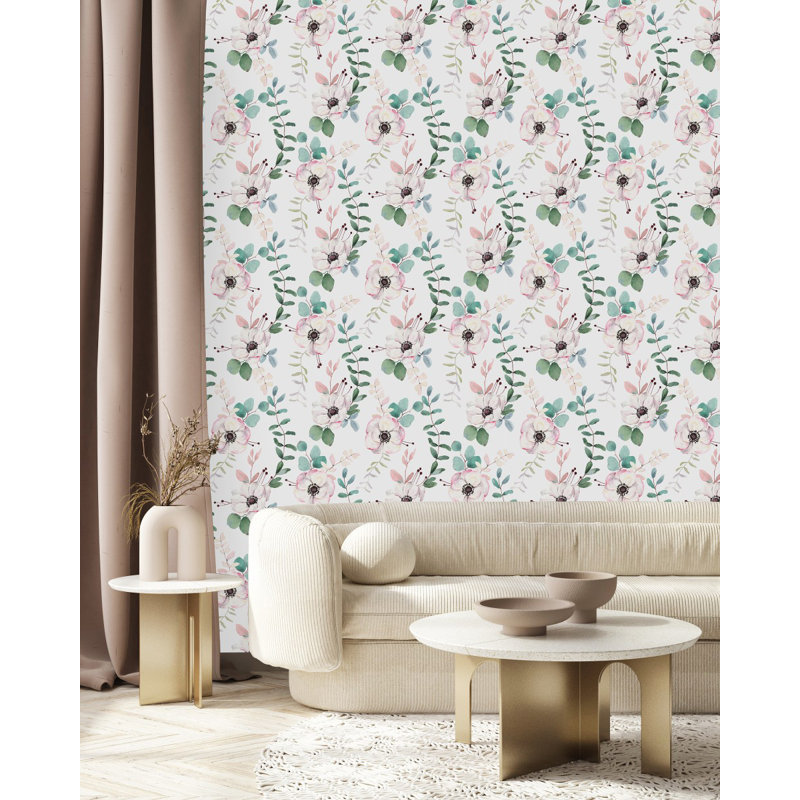 Floral Tile, 2.08' W x 10.42' L
