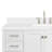 Cambridge 54'' Solid Wood Single Bathroom Vanity in White, with 1.5'' Carrara White Quartz Top, Center, Rectangle Sink-101139916-75152853