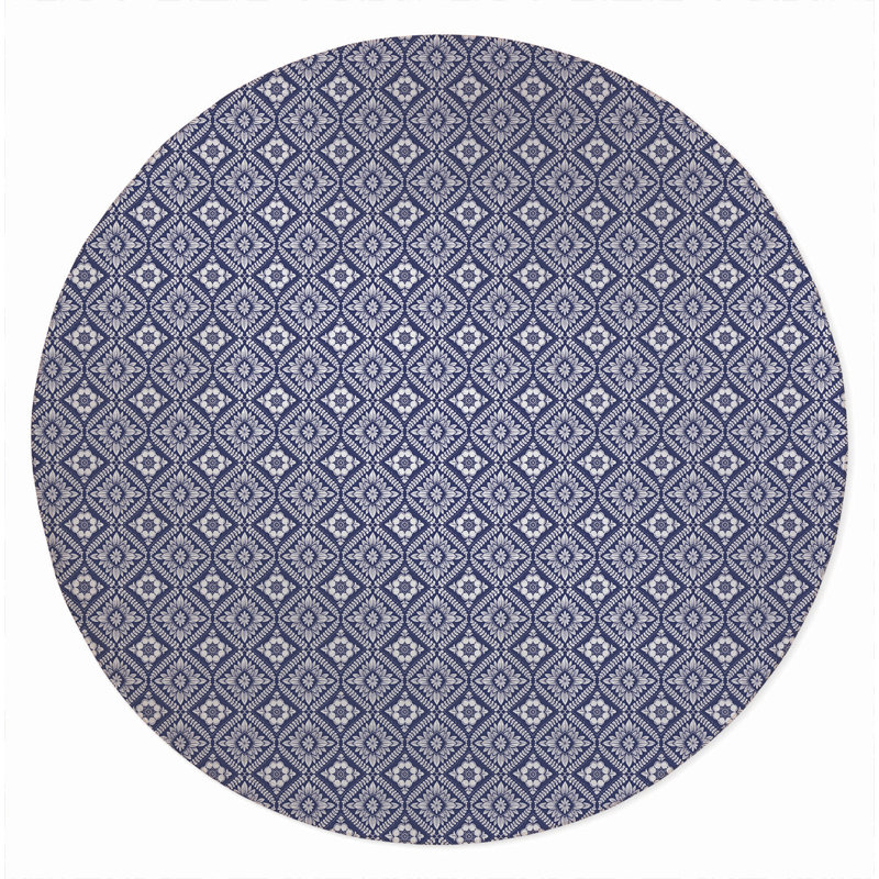 Talia Small Outdoor Area Rug, Round 5'
