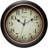 Veloz Traditional Round Plastic Wall Clock 12 Inches - Black