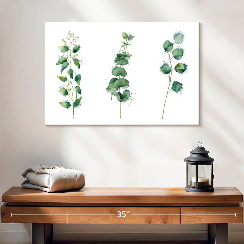 Harnek Lush Leaf Branches Splatter, H 16 po x l 24 po
