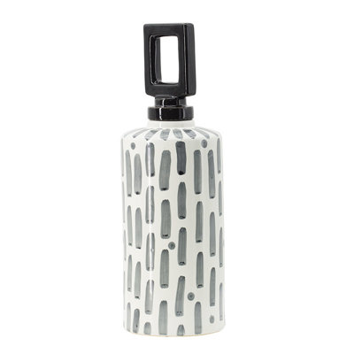 Pot en céramique noir / gris