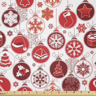 Atencio Old Fashioned Celebration Carols Winter Multi-Purpose Fabric