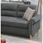 Ensemble de canapé modulaire réversible en polyfibre couleur ardoise-38366029