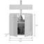Walbourne 60cm Bathroom Vanity Base Only in White High Gloss