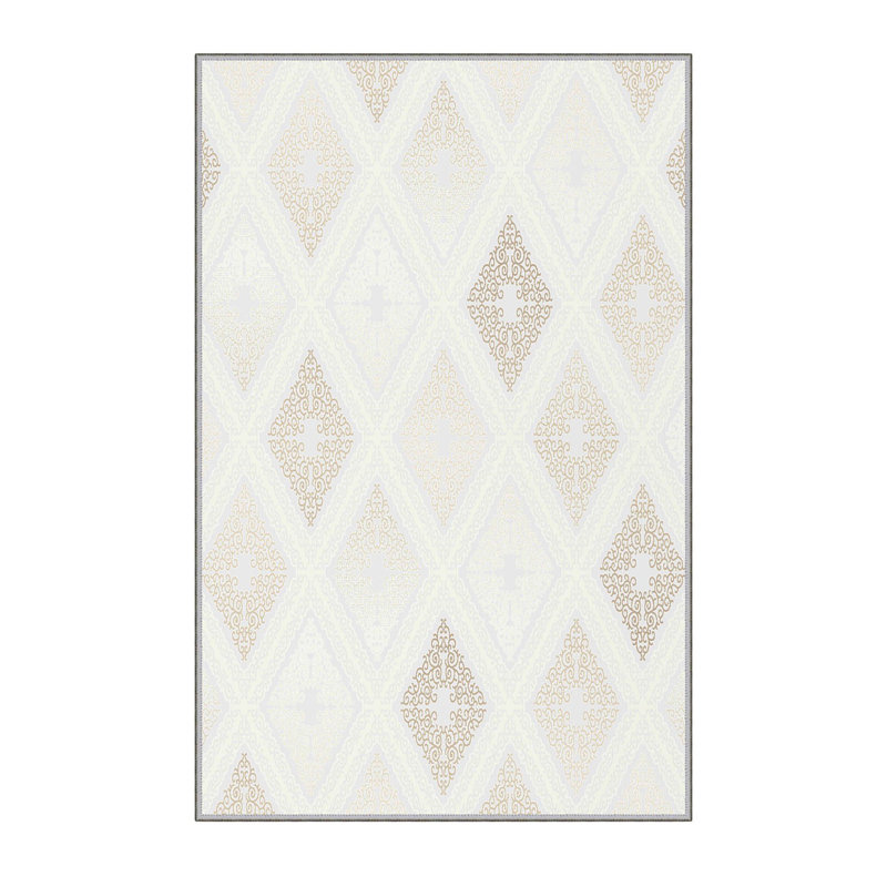 Antibacterial Hall Carpet, 3D Digital Printed, 3.3 x 4.9 ft | 100% Polyester, 0.3 in Pile Height, Non-Slip Underside, Machine Washable, Durable & Easy Care | Perfect for Living Room, Entryway & Home Décor
