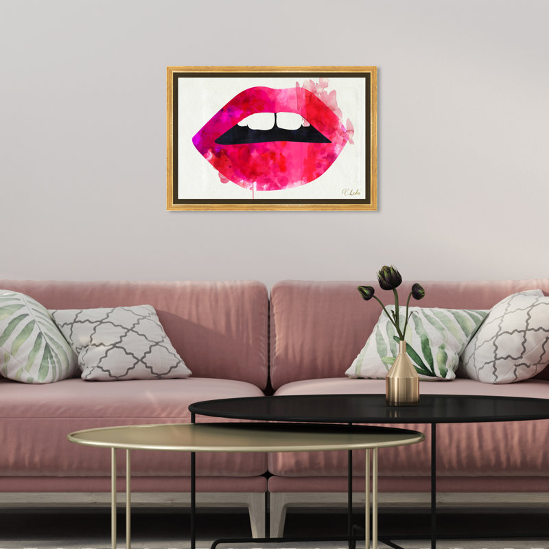 " Lola's Lips ", 10" H x 15" W