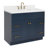 Abell 42.25'' Bathroom Vanity with Carrara Quartz Top-94003715-94003716