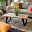 Reneau Solid Wood Sled Coffee Table
