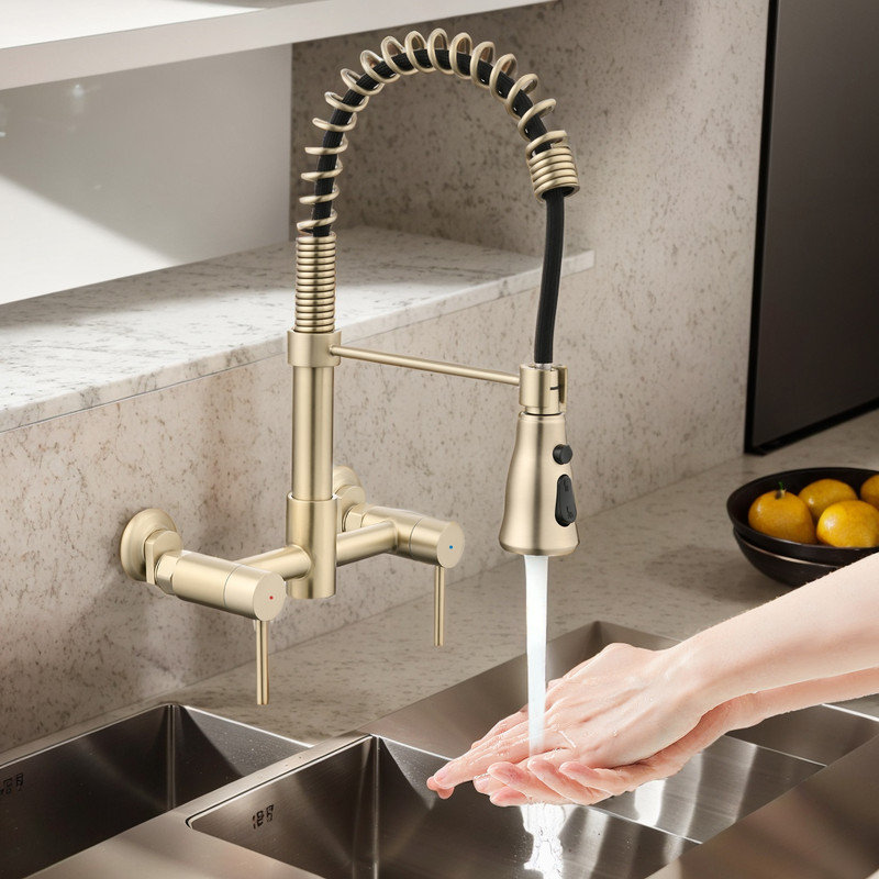 Robinet de cuisine Casa Eclat, Or brossé