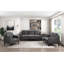 Chaise 1pc rembourrée en microfibre polie