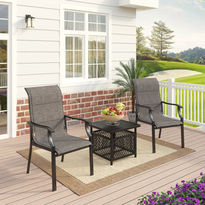 2 - Person Metal Patio Dining Set
