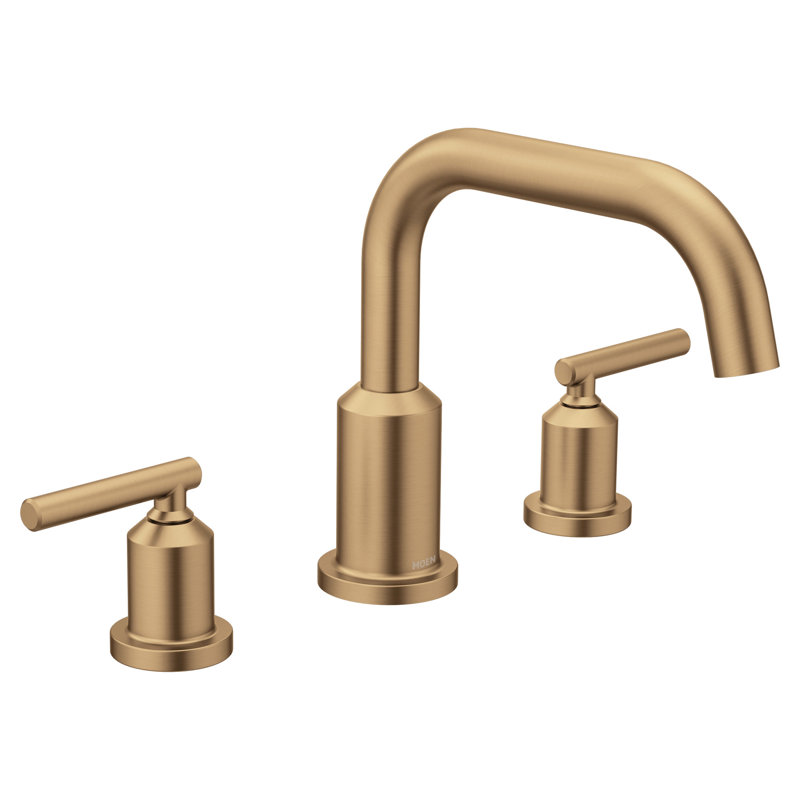 Moen Gibson Two-Handle Deck Mounted Modern Roman Tub Faucet, Valve Required