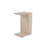 Modern Side Table with Wheeled Legs, Travertine Color, 11.8 x 24.8 x 15.7 inches | 100% Melamine Coated Particle Board, Thickness: 0.71 inches | Stylish Marble Design, Perfect for Living Room or Bedroom