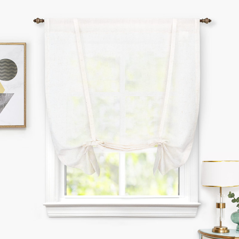 Rideau semi-transparent Merissa, L 31 po x L 47 po, White