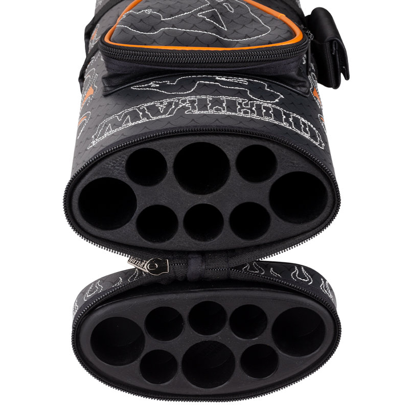  Outlaw OLB35D Stitch Flames 3x5 Hard Pool Cue Case Billiard Stick Billiards Cues