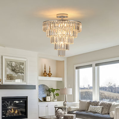 Lustre en cristal 5 niveaux